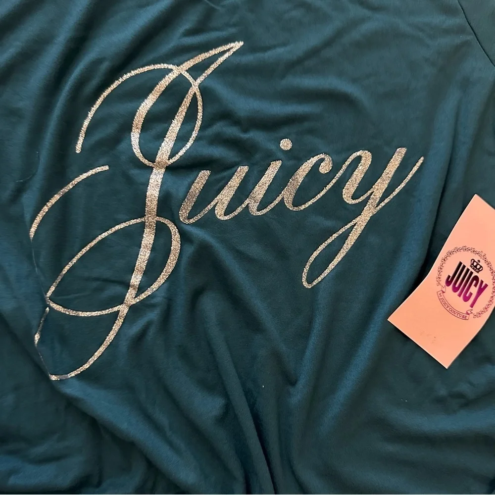 Juicy Couture Long Sleeve Top & Shorts Pajama Set
